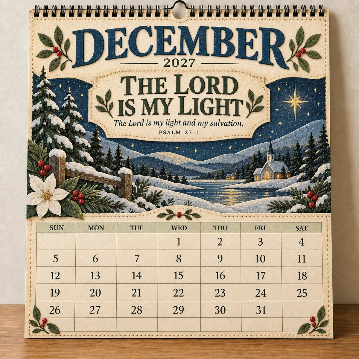 2027 Psalms Wall Calendar | Monthly Scripture & Christian Artwork