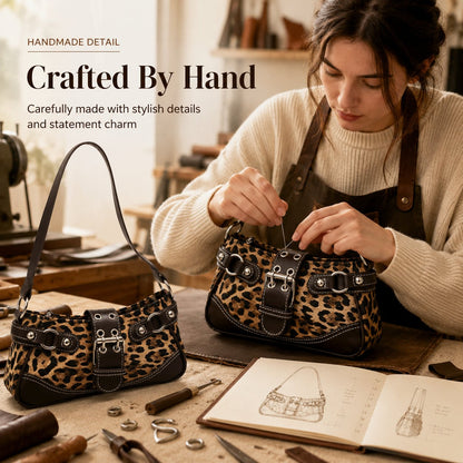 Trendy Leopard Print Underarm Shoulder Bag