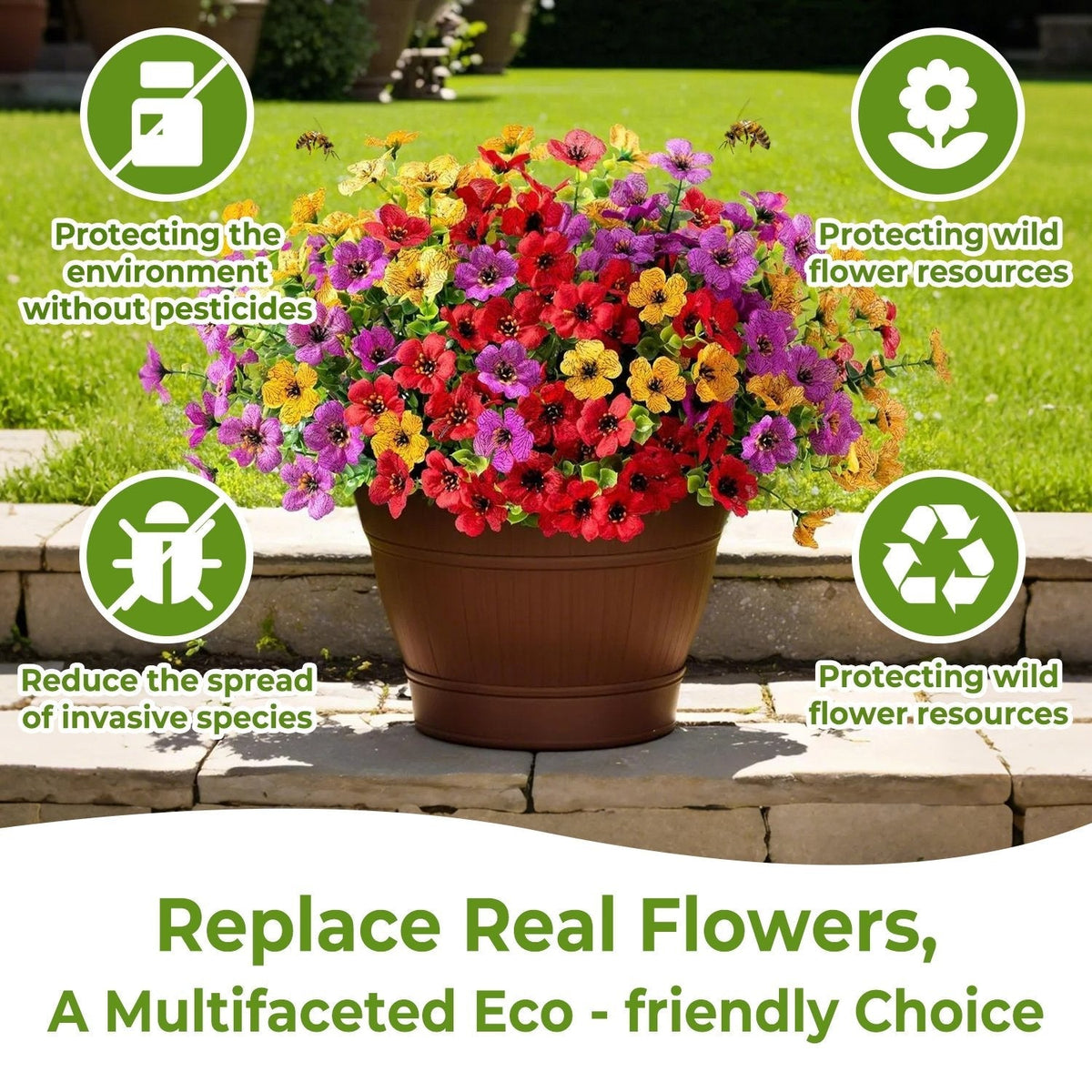 Vibrant Artificial Flowers: 365 Days of Spring