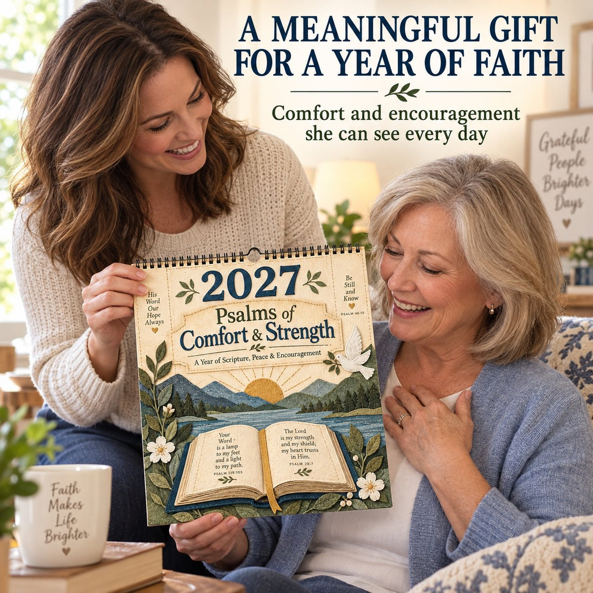 2027 Psalms Wall Calendar | Monthly Scripture & Christian Artwork