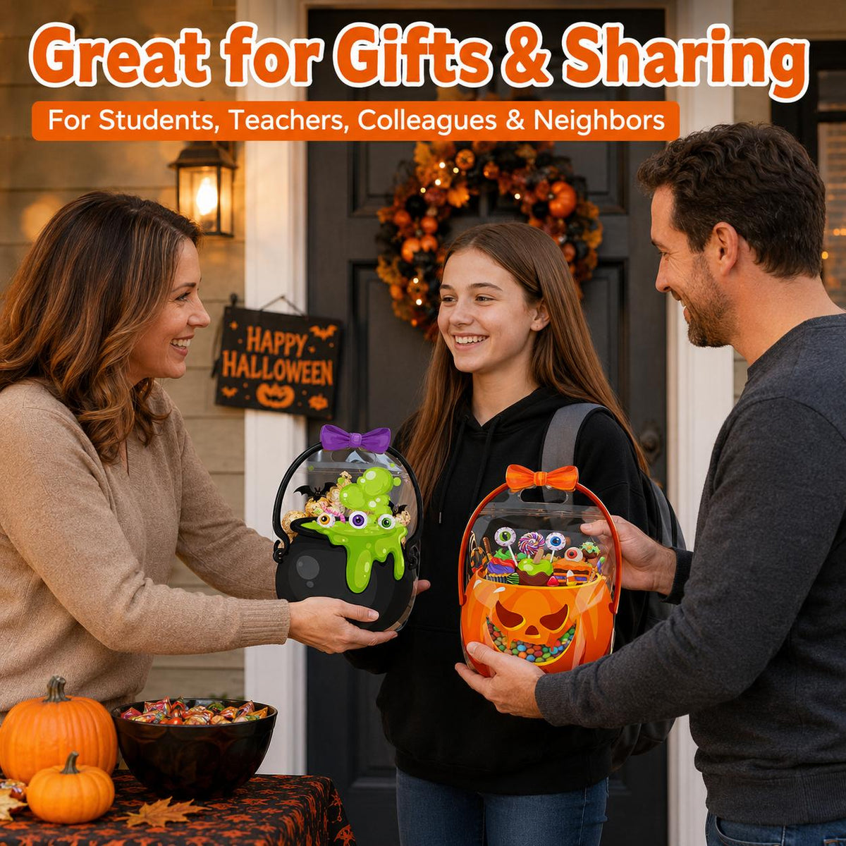 Last Day 50% OFF - Halloween Plastic Goodie Bags
