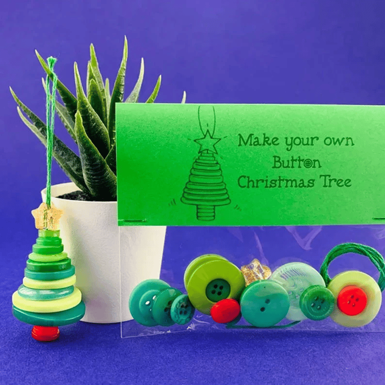 Buy 1 Get 1 Free DIY Button Ornament Kits