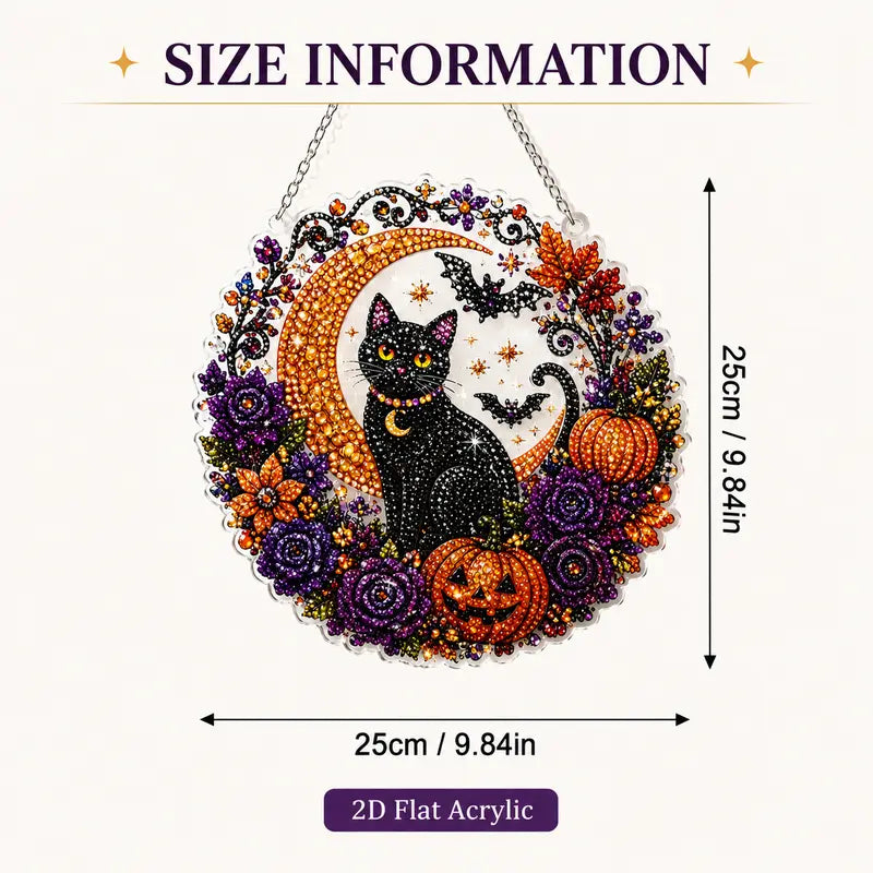 Halloween Diamond Painting Hanging Ornament Kit