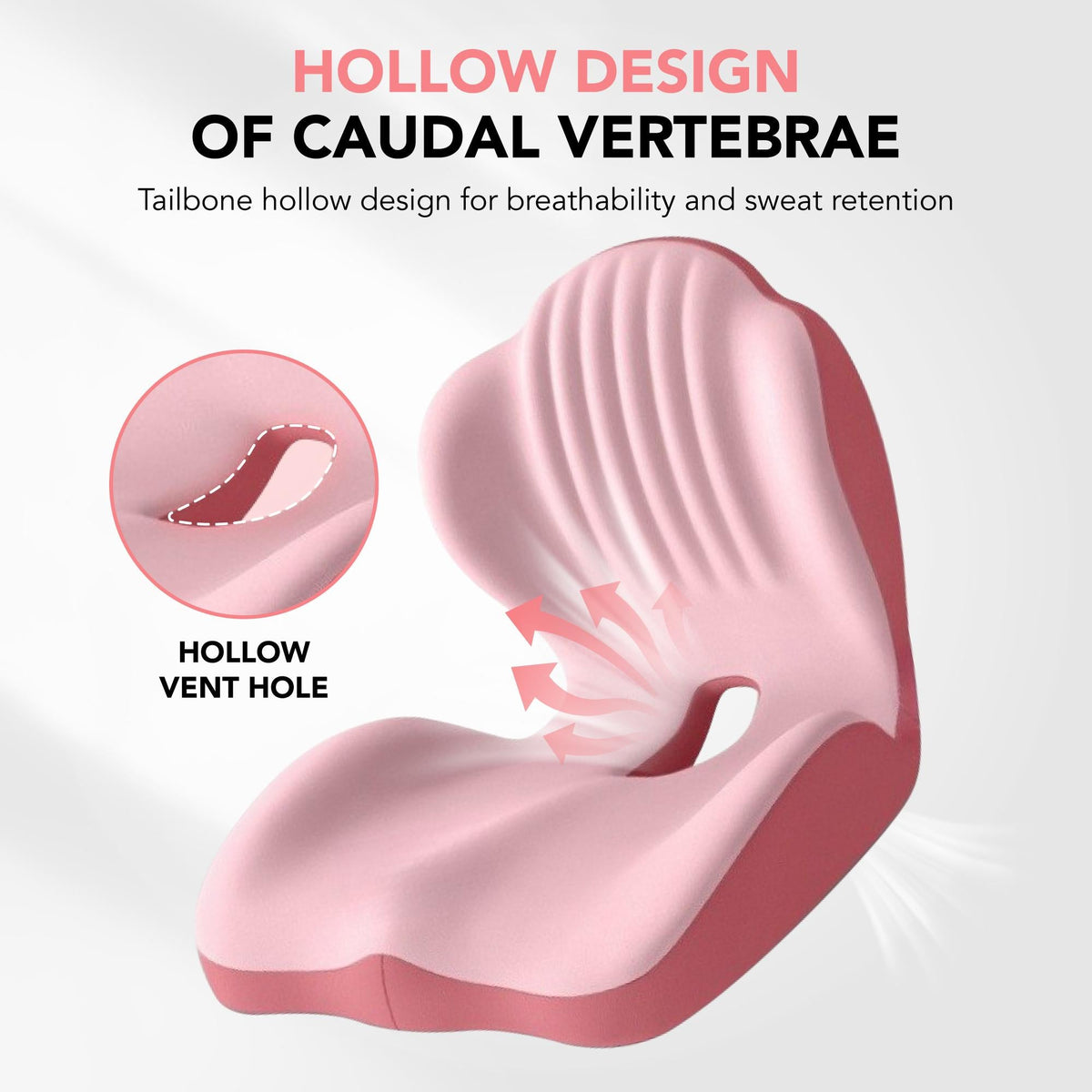 Memory Foam Lumbar Cushion for Car & Office