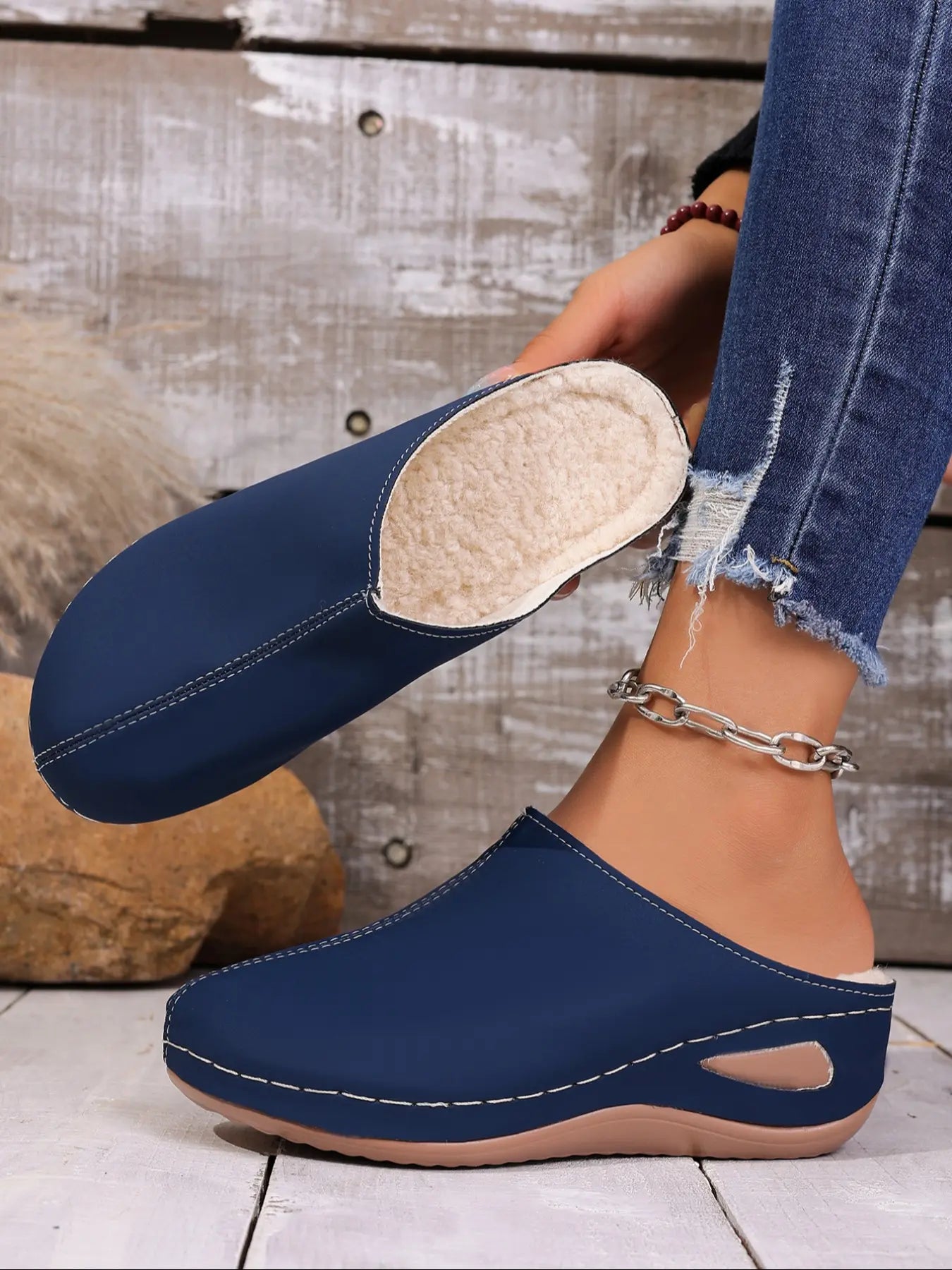 Women's Mules – Chunky Sole, Slip-On