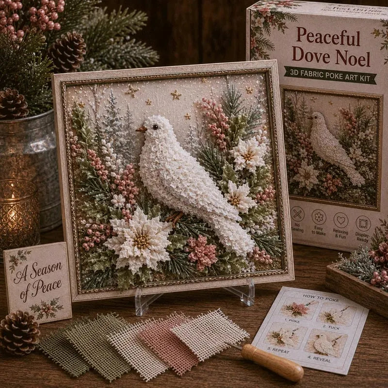 Premium 3D Christmas Fabric Poke Art Kit
