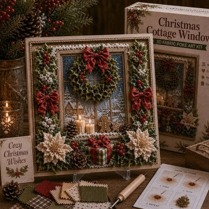 Premium 3D Christmas Fabric Poke Art Kit