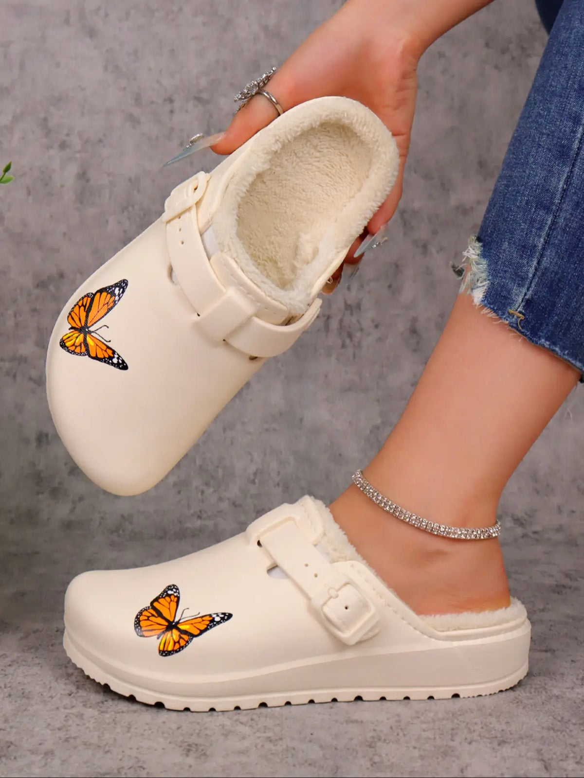 Women's Butterfly Print EVA Slippers