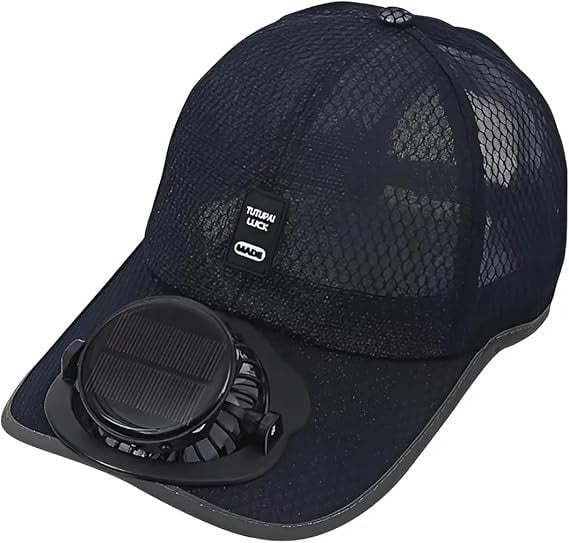 Cooling Solar Fan Hat – UV Protection & Breathable Mesh