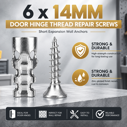 6x14mm Short Expansion Screws Set