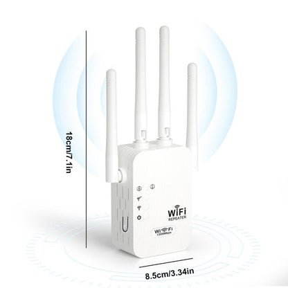 While Supplies Last 30% OFF! Dead Zones? Gone for Good! 1200Mbps WiFi Extender – Covers 10,000 sq.ft & 50 Devices.