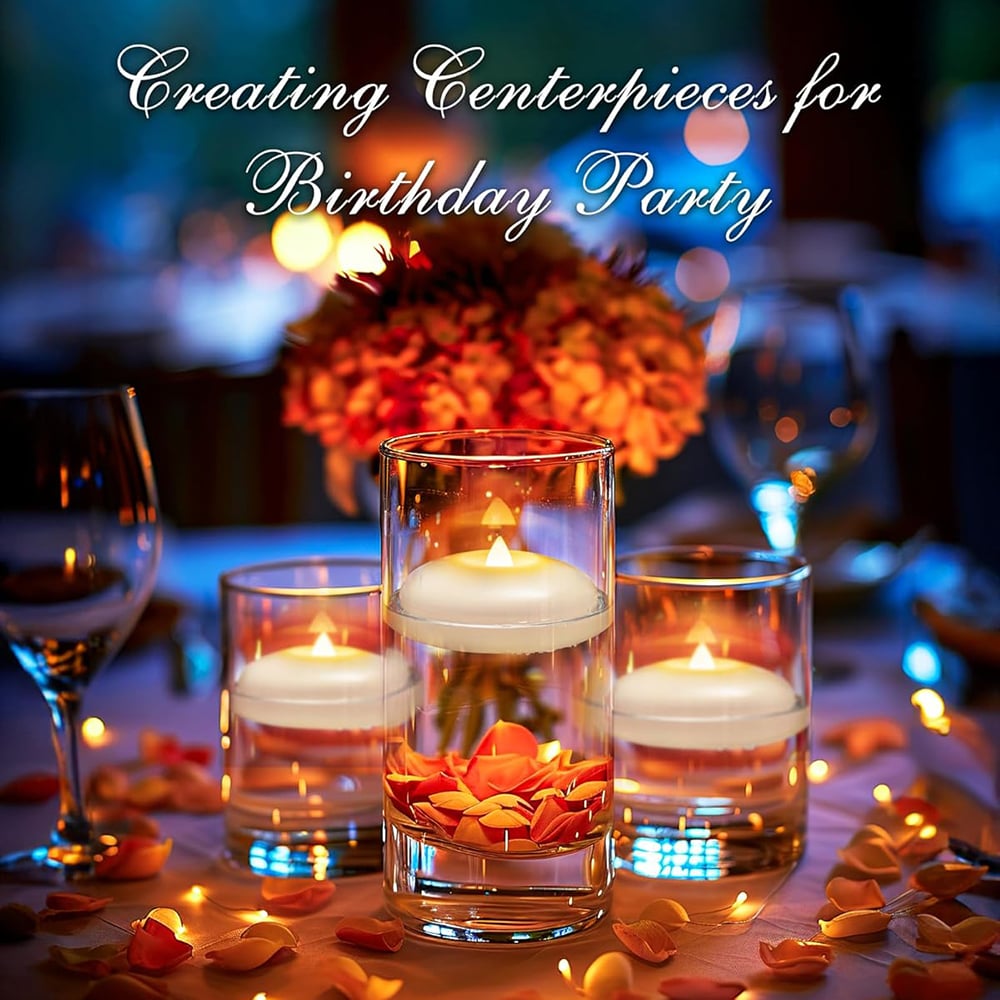 Water-Activated Floating LED candle shape – Flameless Waterproof Ambiance for Any Occasion