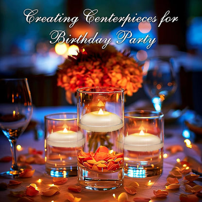 Water-Activated Floating LED candle shape – Flameless Waterproof Ambiance for Any Occasion