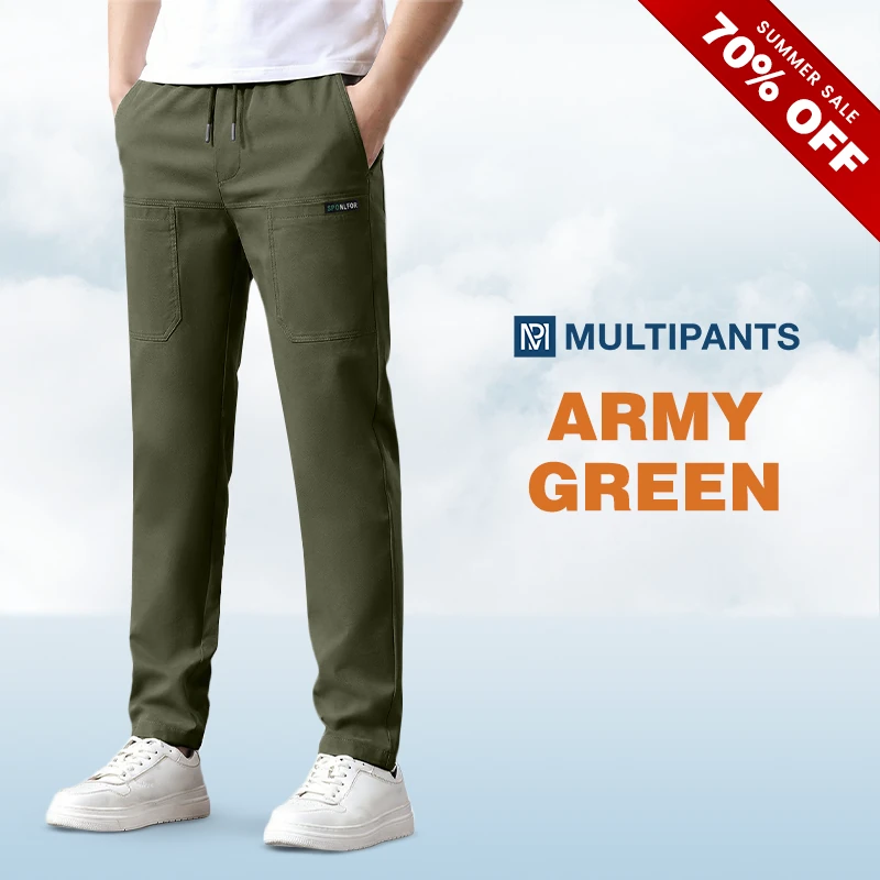 MultiPants - Men's High-Stretch Multi-Pocket Cargo Pants