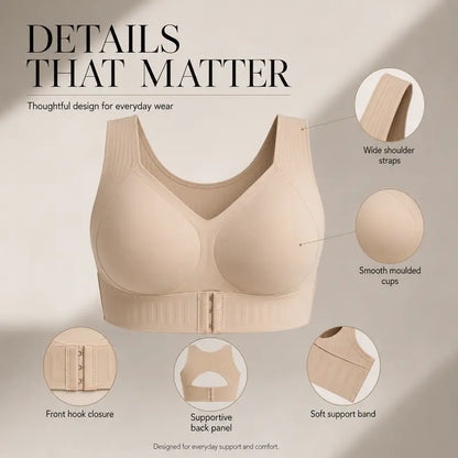 Women's Wireless Bra,Soft Breathable Non-removable Moulded Cups