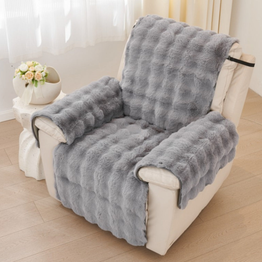 Plush Faux Fur Recliner Slipcover