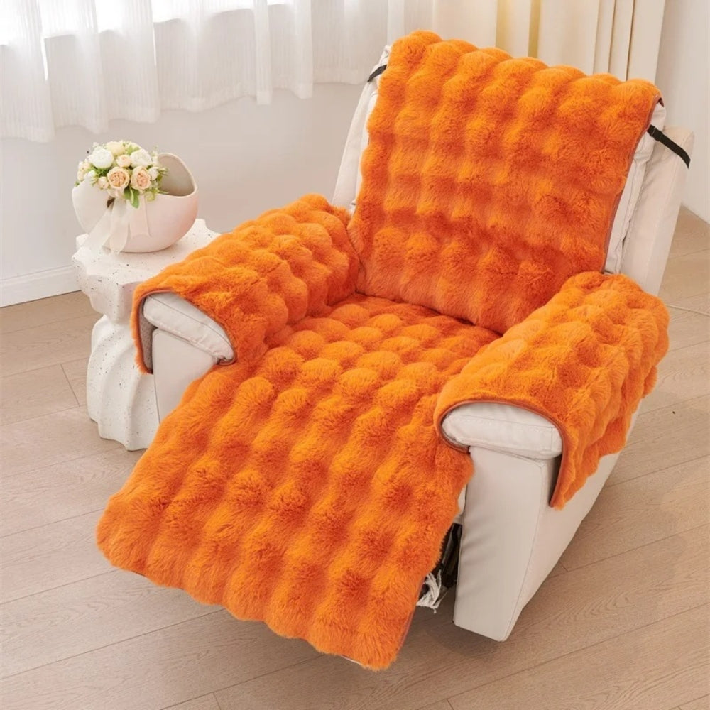 Plush Faux Fur Recliner Slipcover