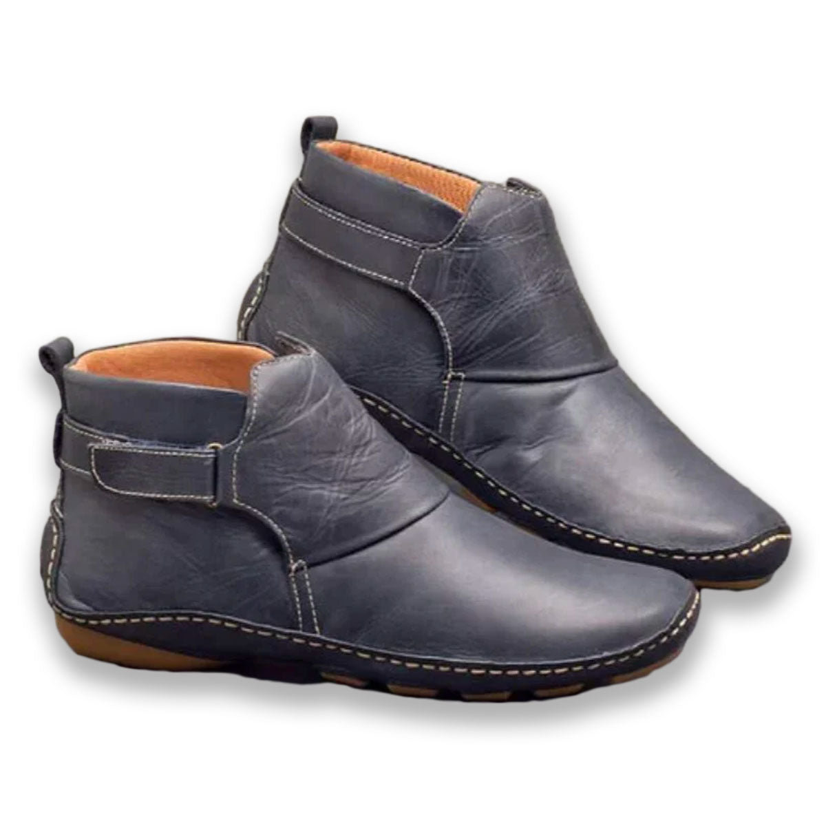Faux Leather WOMEN'S ANKLE BOOTS