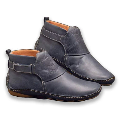 Faux Leather WOMEN'S ANKLE BOOTS