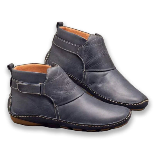 Faux Leather WOMEN'S ANKLE BOOTS