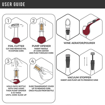 Air Pump Cork Remover Wine Bottle Opener