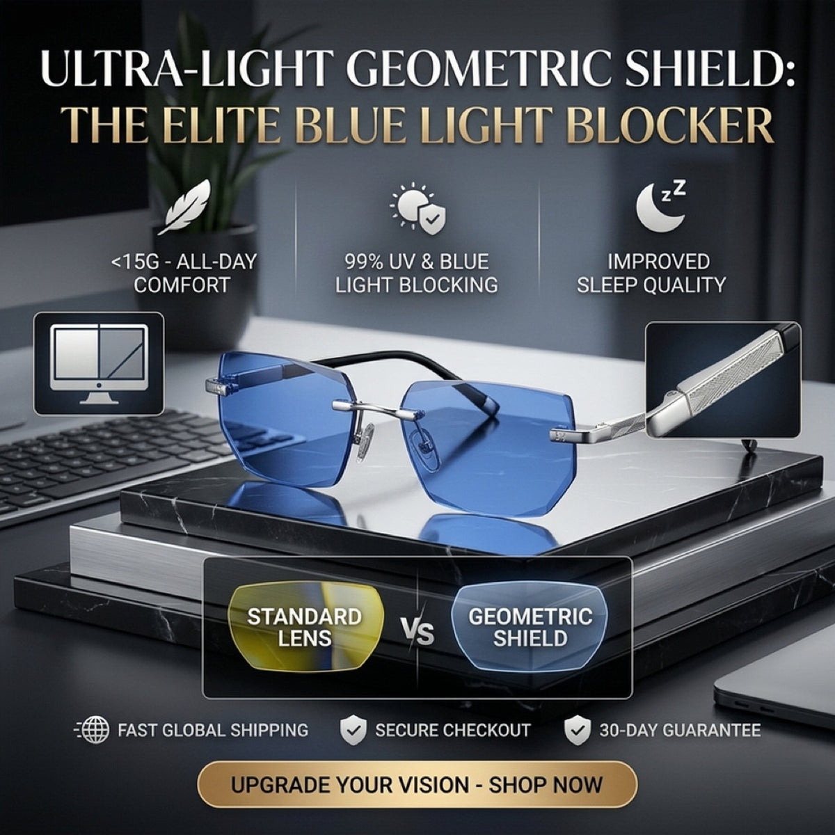 Smart Auto-Focus Reading Glasses | Crystal Clear Vision for Seniors