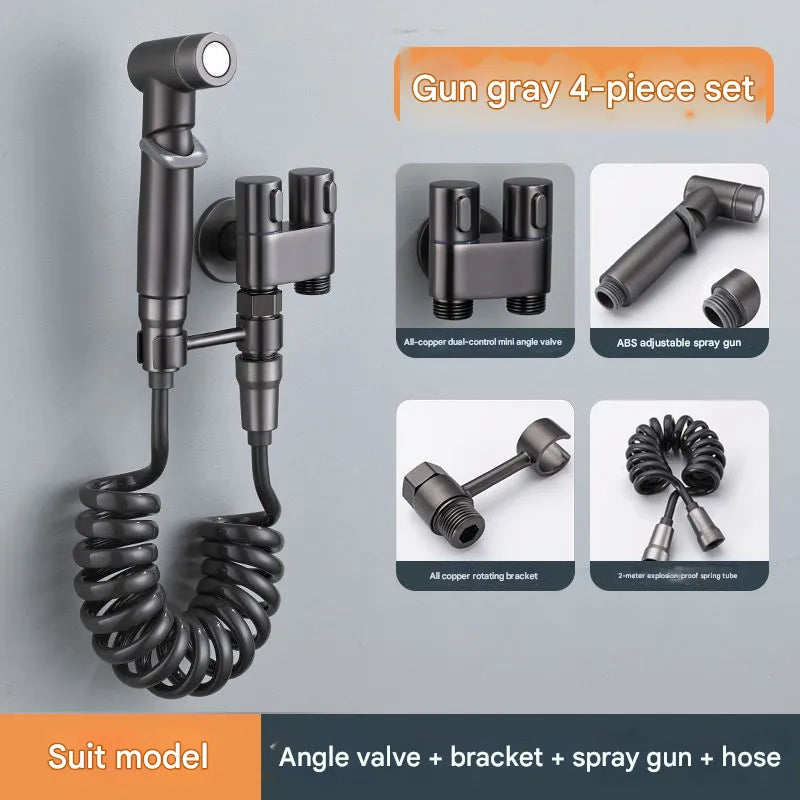 Last Day 50% OFF 1-In-2-Handheld Out Dual Control Valve Bidet Sprayer for Toilet