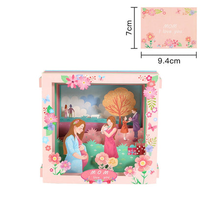 Paper Love Mother's Day Card, Happy Mothers Day Pop Up Card 3D Design