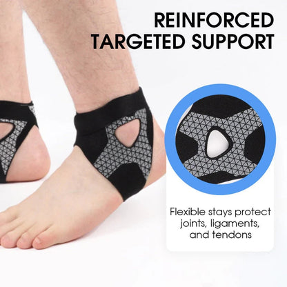 BUY 1 FREE 1 Adjustable Elastic Ankle Brace Comfortable Support for Sports, Walking & Daily Use