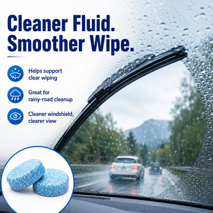 Windshield Washer Tablets — Drop, Dissolve & Drive Clear!