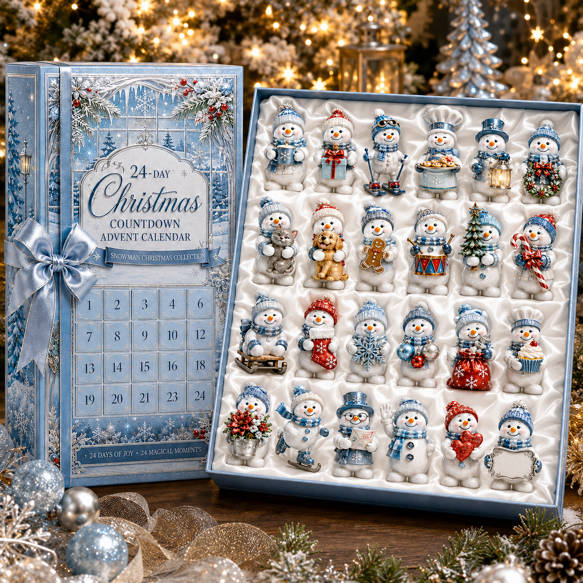 24-Day Christmas Countdown Advent Calendar – Snowman Christmas Series