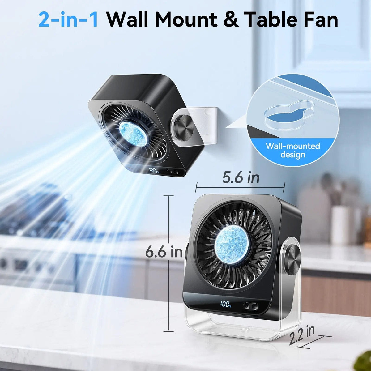 Hot Sale 50% OFF | Turbo Desk Cooling Fan | Ultra-Quiet Airflow with Digital Display