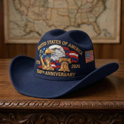 Last Day 50% OFF - 250 Years Later — Still Standing Patriotic Cowboy Hat