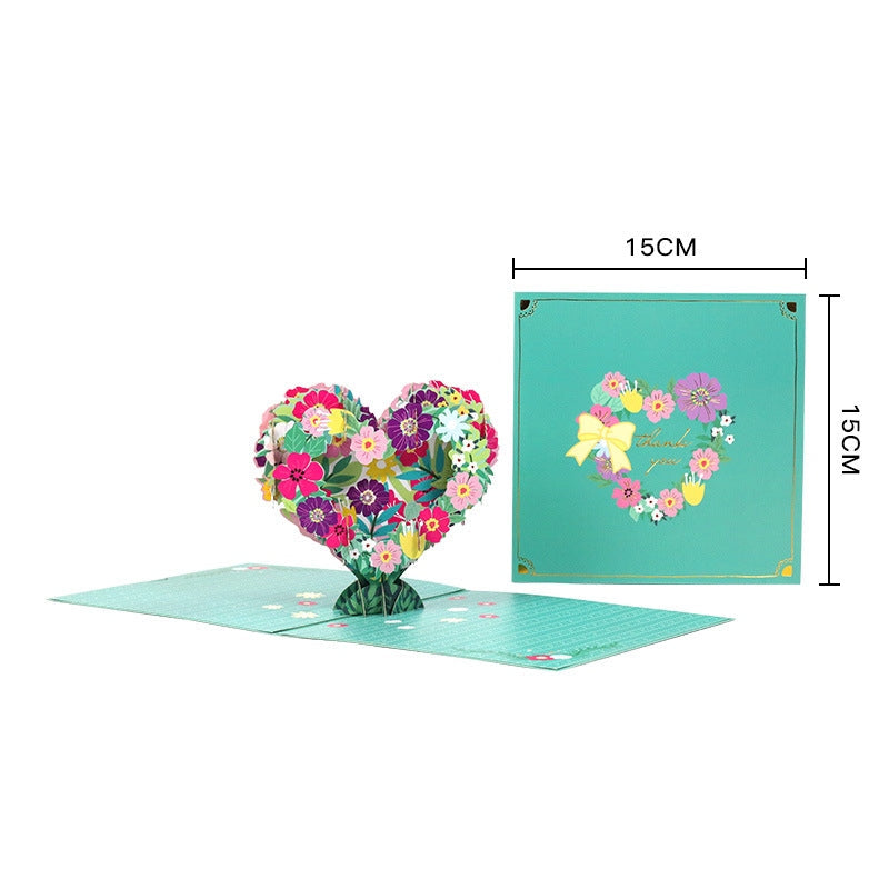 Paper Love Mother's Day Card, Happy Mothers Day Pop Up Card 3D Design