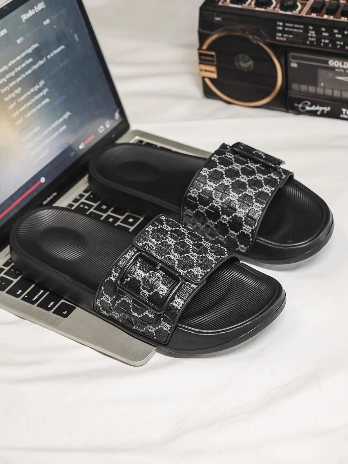 Men's Floral Slides – Lightweight