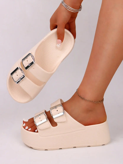 Women's Sandals – Chunky Sole, Non-Slip