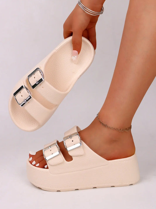 Women's Sandals – Chunky Sole, Non-Slip