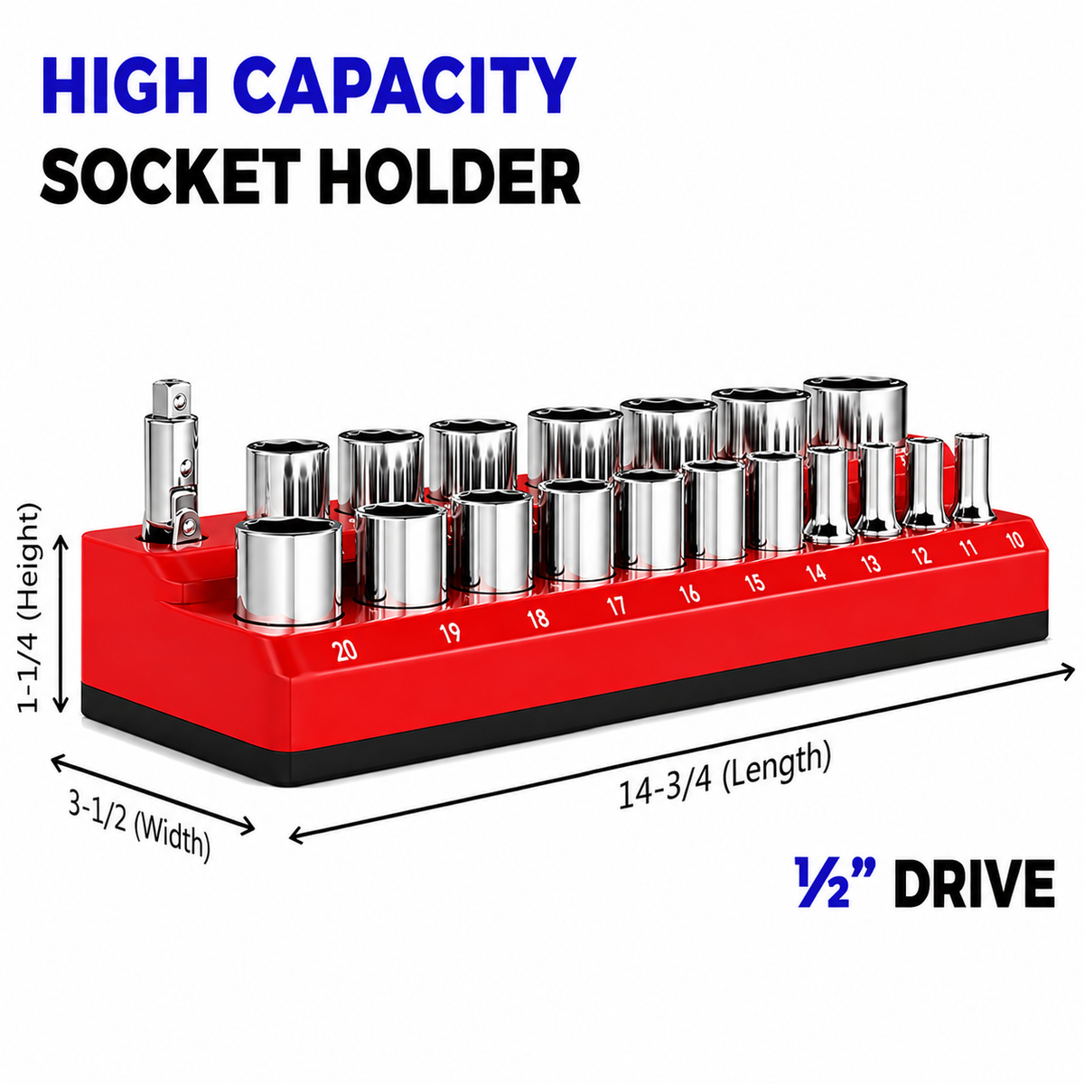 Magnetic Socket Organizer-Find Every Socket Instantly
