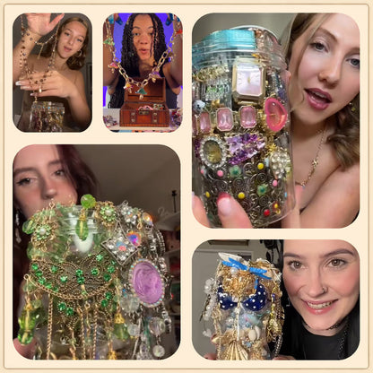 Last Day 49% OFF Mystery Jewelry Jar – Curated Sparkle Collection for a Beautiful Surprise