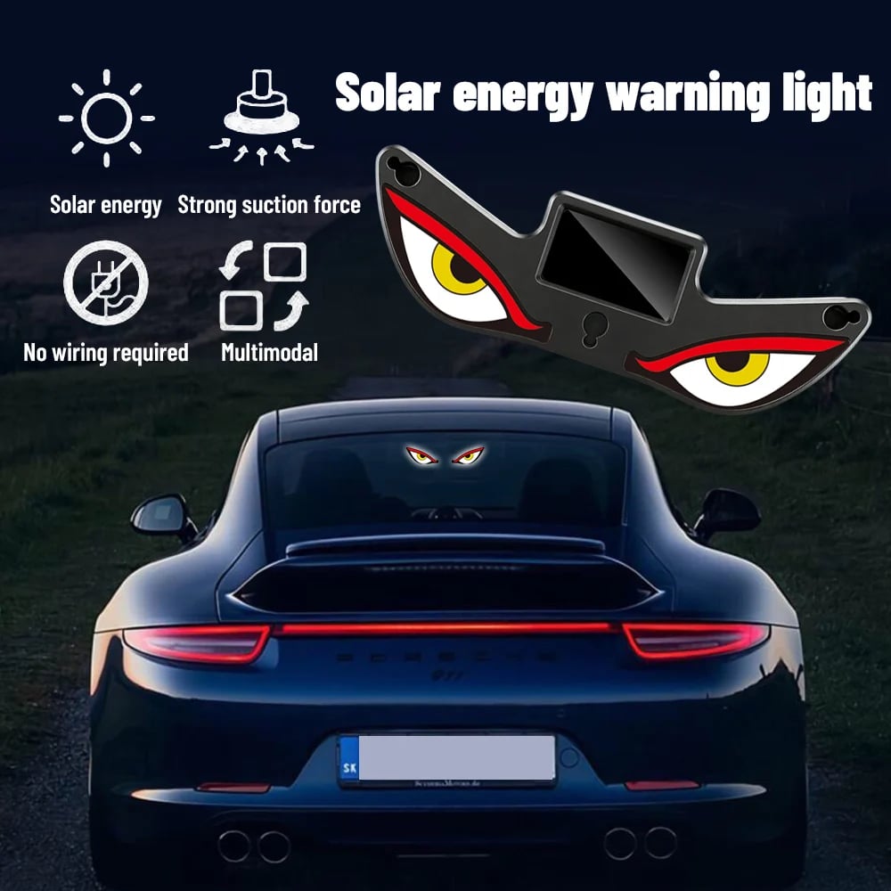 Solar Demon Eye LED Car Window Light