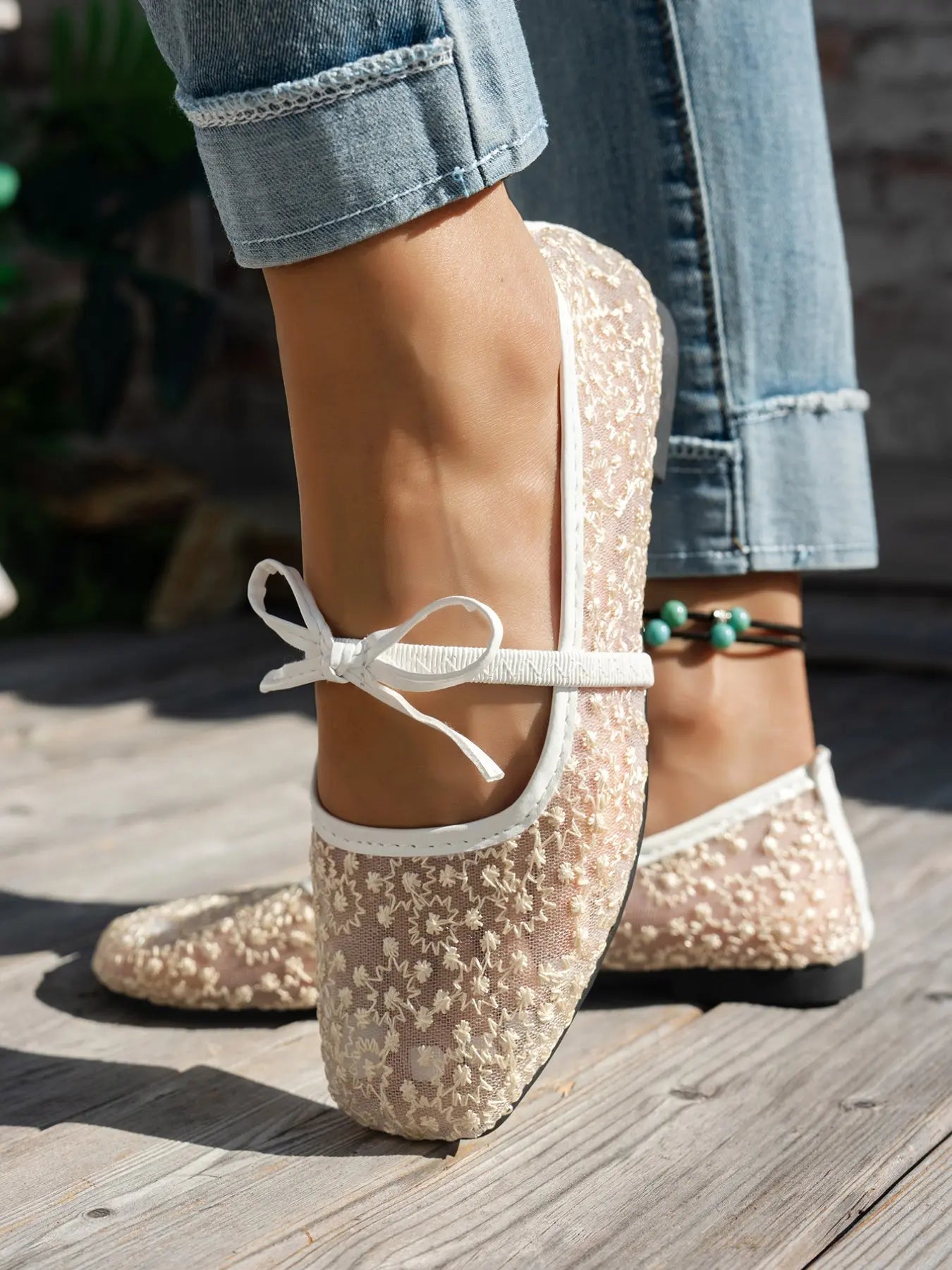 Women's Mesh Flats – Slip-On, Breathable