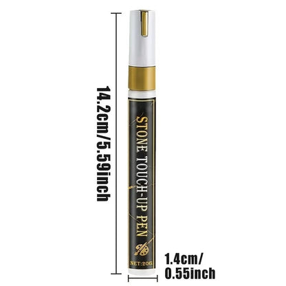 Golden Tombstone Marker Pen for Restoring Faded Grave Inscriptions