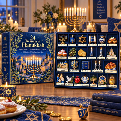 24 Treasures of Hanukkah | 24 Unique Symbols, Keepsakes & Daily Surprises Inspired by Light, Faith & Tradition