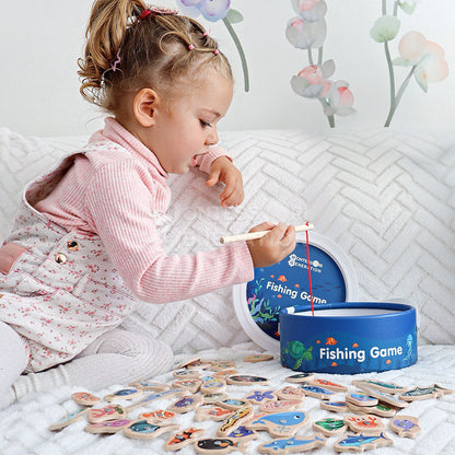 60K+ SOLD! Magnetic Wooden Fishing Game – Fun Ocean Adventure & Early Learning Toy