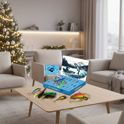 FISHMAS – 24-Day Christmas 2025 Countdown Fishing Tackle Calendar