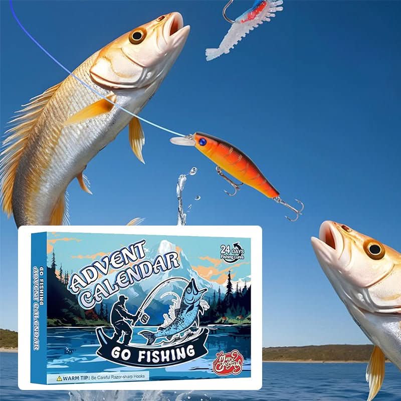 FISHMAS – 24-Day Christmas 2025 Countdown Fishing Tackle Calendar