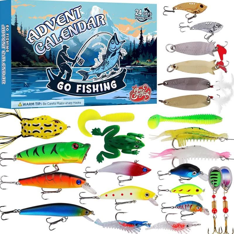 FISHMAS – 24-Day Christmas 2025 Countdown Fishing Tackle Calendar