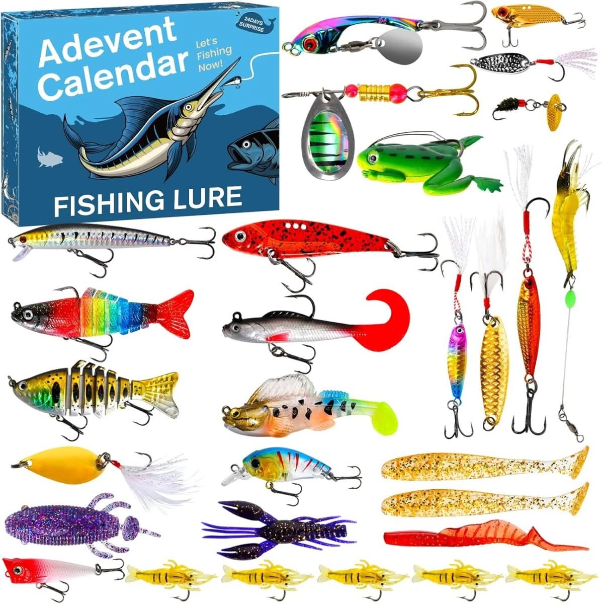 FISHMAS – 24-Day Christmas 2025 Countdown Fishing Tackle Calendar