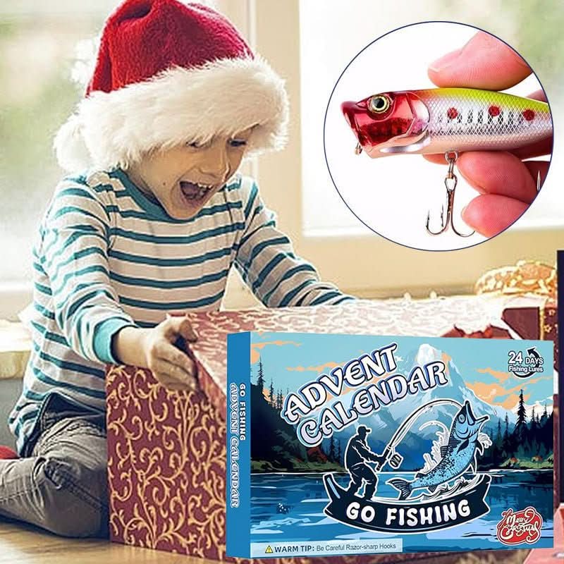 FISHMAS – 24-Day Christmas 2025 Countdown Fishing Tackle Calendar