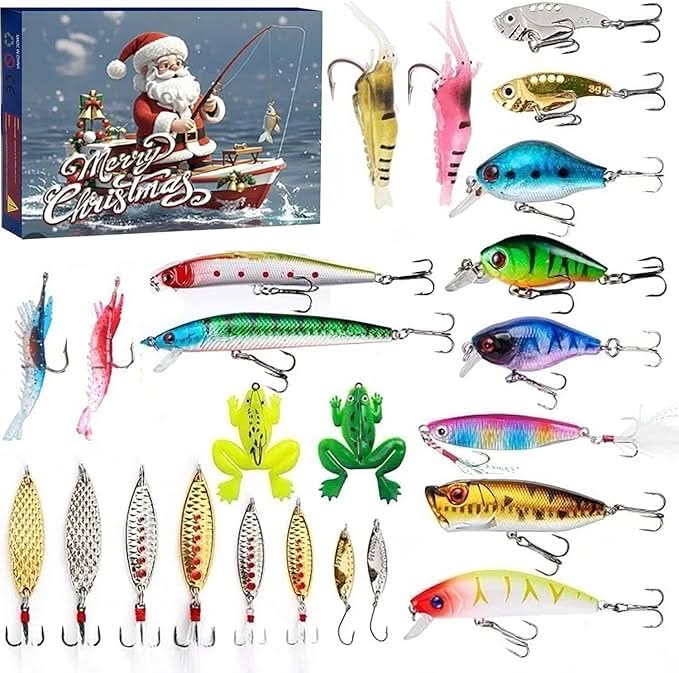 FISHMAS – 24-Day Christmas 2025 Countdown Fishing Tackle Calendar